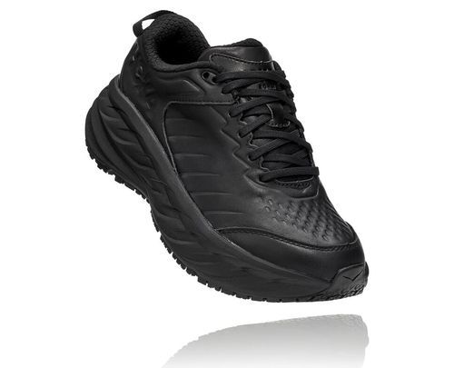 Black / Black Hoka One One Bondi Sr Women's Road Running Shoes | LKPCNZS-49